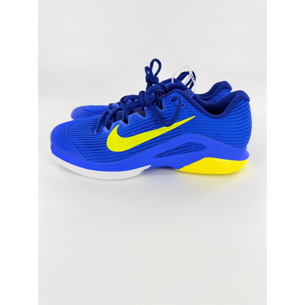 Men's 7.5 Nike Zoom Vapor 12 HC Tennis Royal Blue Yellow White FV5552-401 New